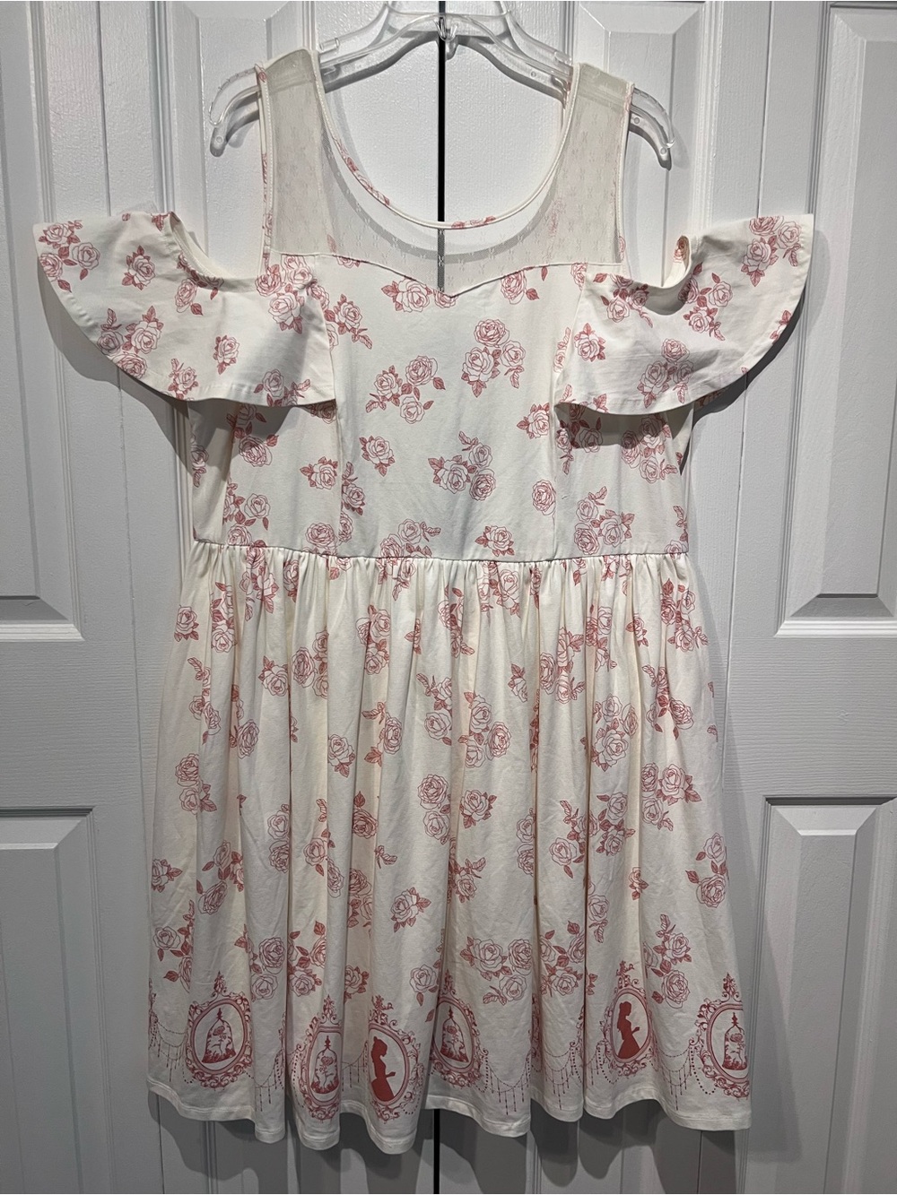 Torrid Disney Beauty and the Beast Icons  Rose Print Dress Size 2 (2x)
